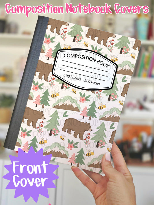 Bear Mountain Composition Notebook Cover