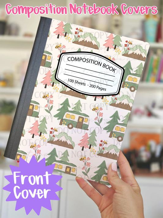 Camping Life Composition Notebook Cover