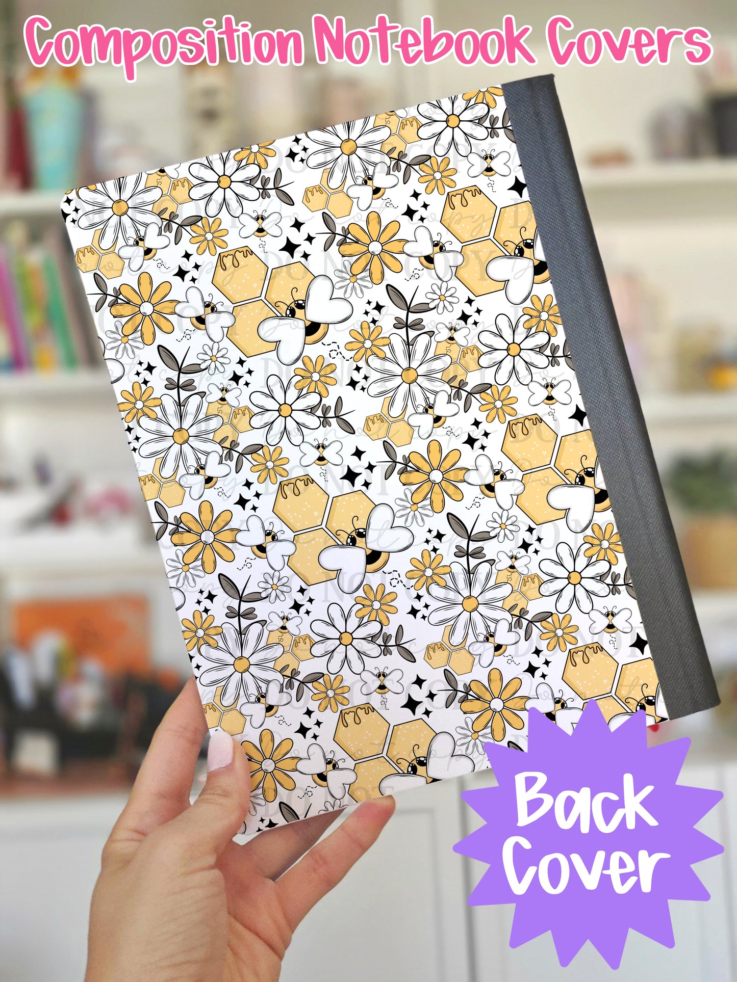 Honey Bee Composition Notebook Cover