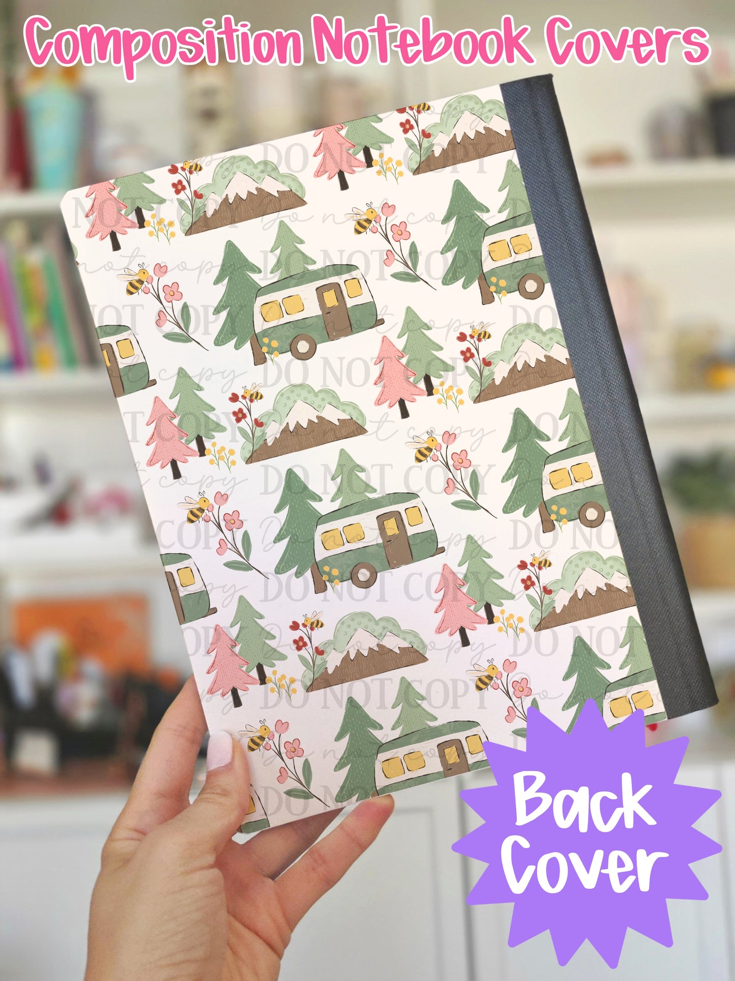 Camping Life Composition Notebook Cover