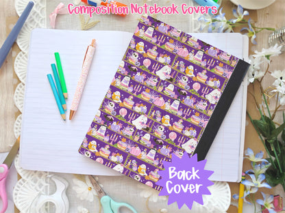 Magical Bookish Ghostie Composition Notebook Cover