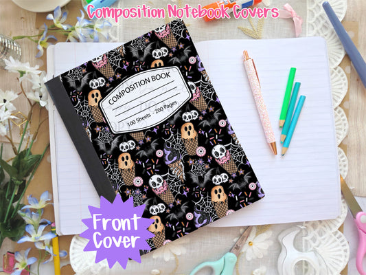 Spooky Ice-Scream Composition Notebook Cover