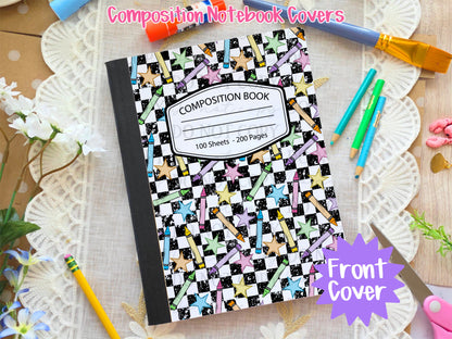 Stars & Crayons Composition Notebook Cover