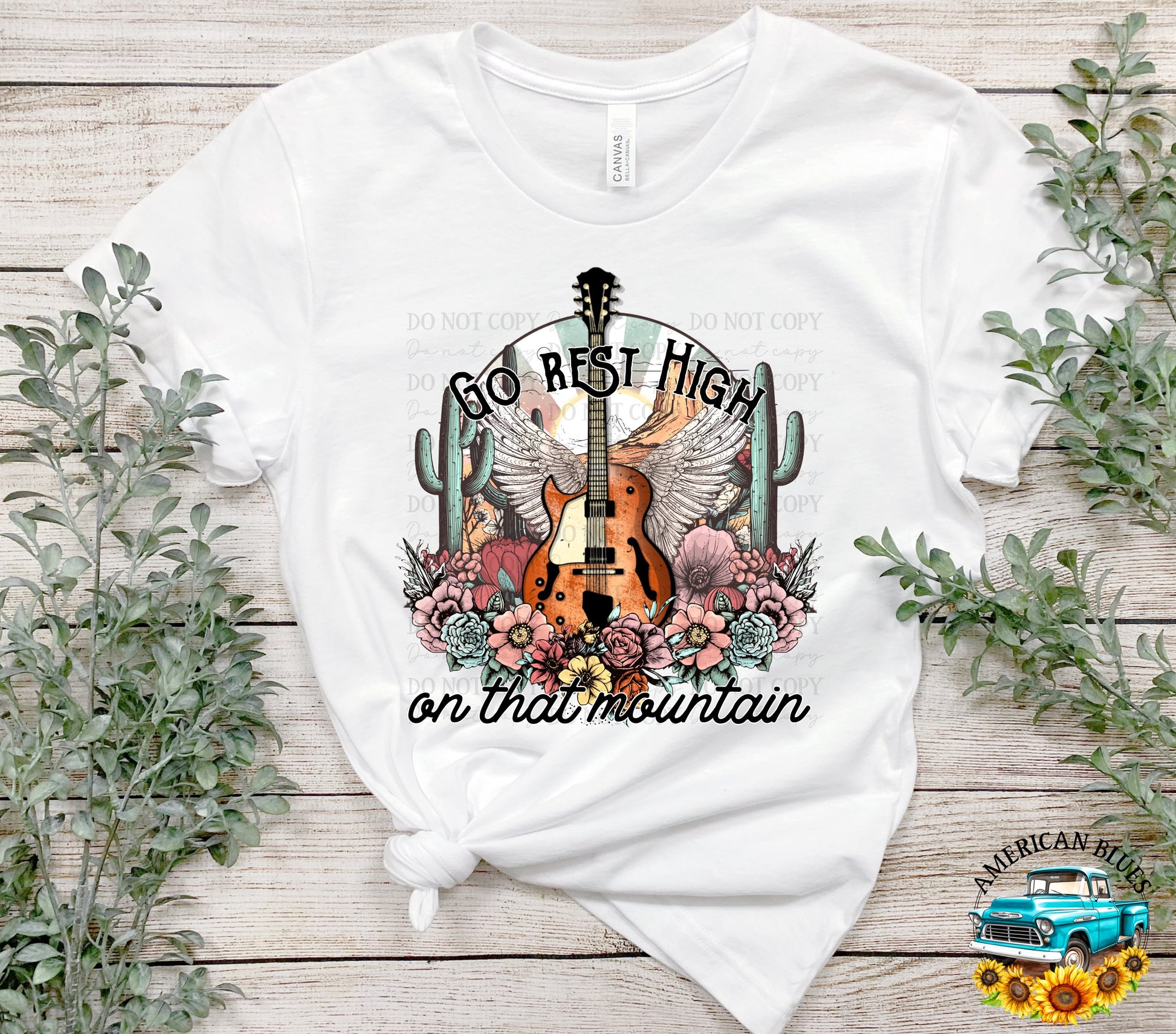 Go rest high on that mountain digital design | American Blues Designs 