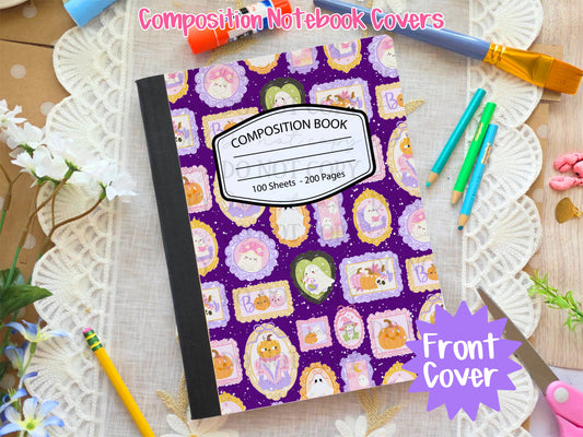 Ghostie Frames Composition Notebook Cover
