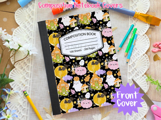 Pumpkin Cottage Composition Notebook Cover