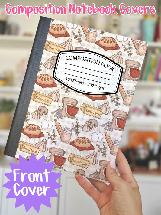 Cottage Bakers Composition Notebook Cover
