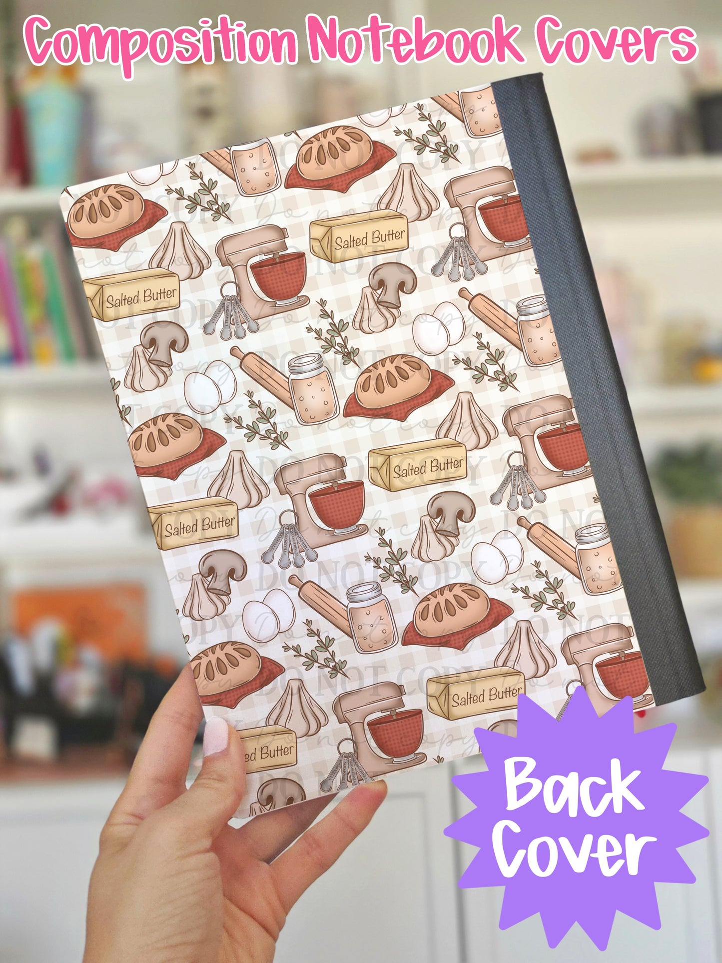 Cottage Bakers Composition Notebook Cover