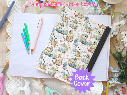 Cute Dinos Composition Notebook Cover