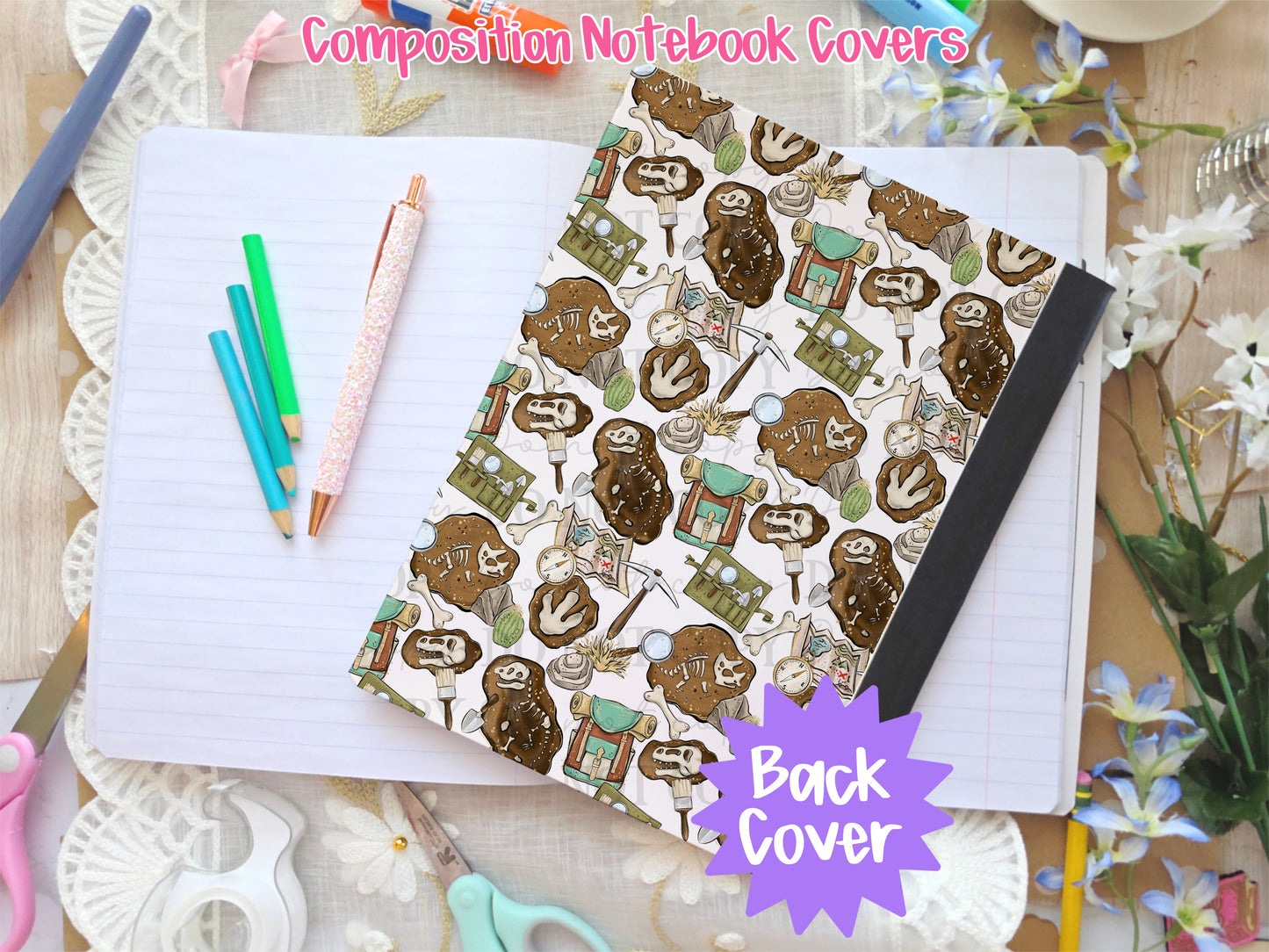 Paleontology Composition Notebook Cover