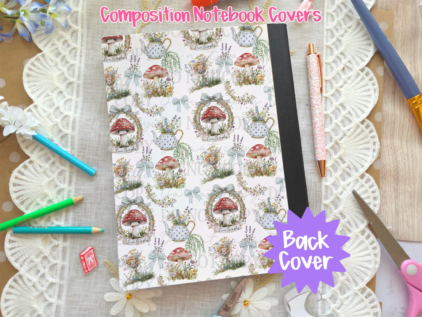Live Simply Composition Notebook Cover
