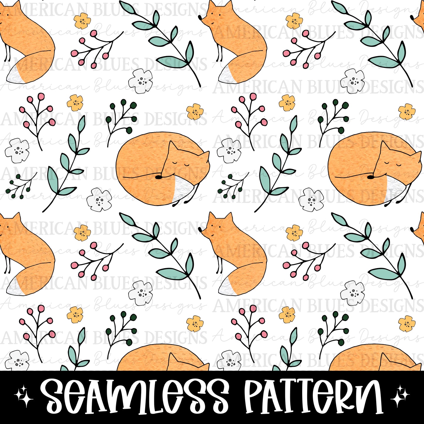 Foxtrot seamless pattern
