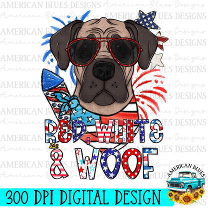 Red, White & Woof 4th of July dogs Bundle