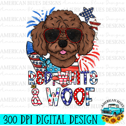 Red, White & Woof 4th of July dogs Bundle