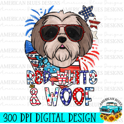 Red, White & Woof 4th of July dogs Bundle