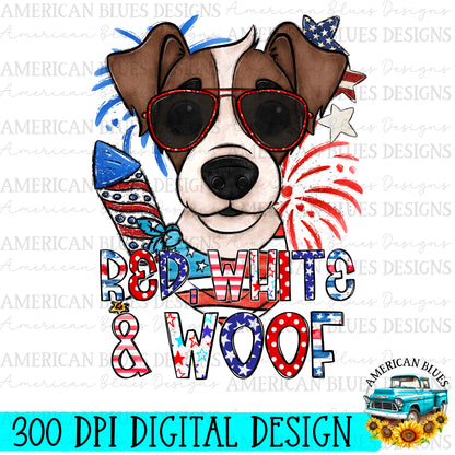 Red, White & Woof 4th of July dogs Bundle