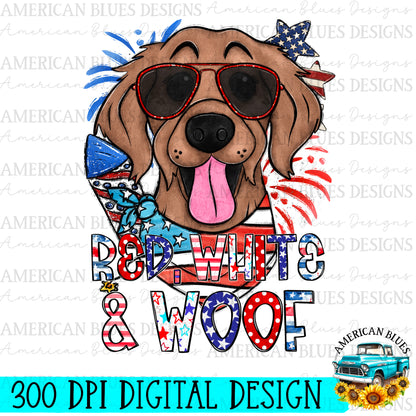 Red, White & Woof 4th of July dogs Bundle