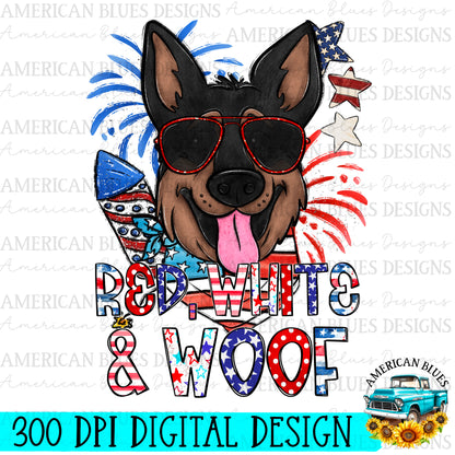 Red, White & Woof 4th of July dogs Bundle