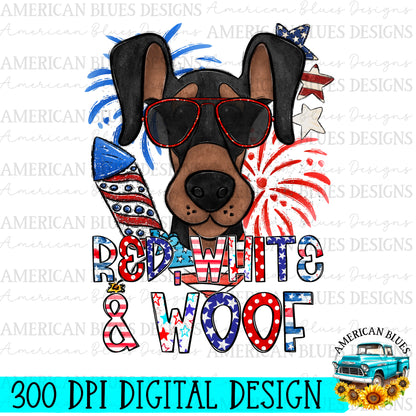 Red, White & Woof 4th of July dogs Bundle