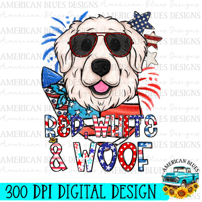 Red, White & Woof 4th of July dogs Bundle