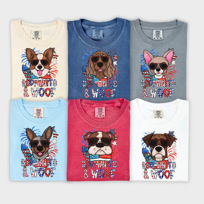 Red, White & Woof 4th of July dogs Bundle