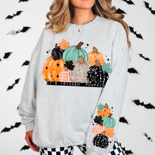 It’s fricken’ pumpkins with sleeve