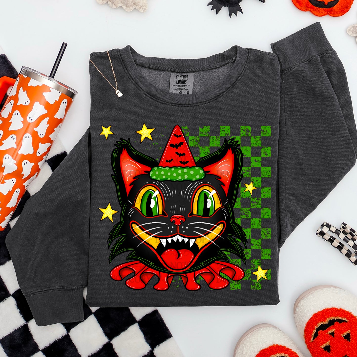 Vintage Halloween Black Cat