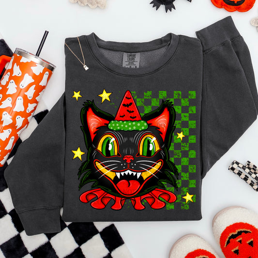 Vintage Halloween Black Cat