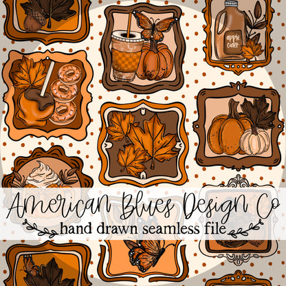 Apple Cider seamless pattern