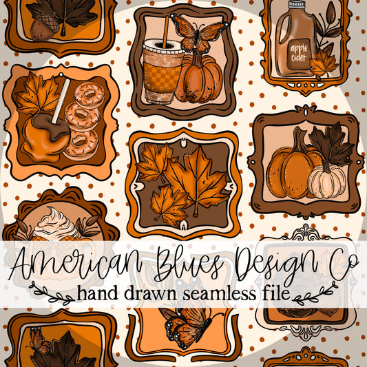 Apple Cider seamless pattern
