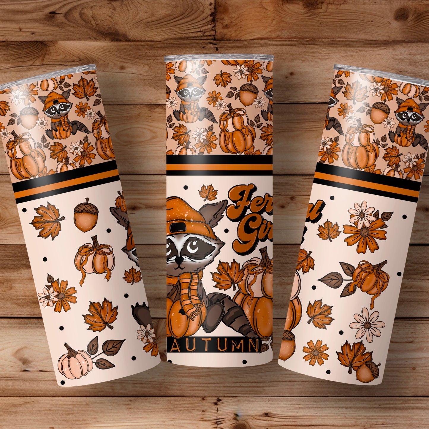 Feral Girl Fall 20oz tumbler wrap