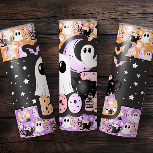 Boo pastel ghost 20oz tumbler wrap