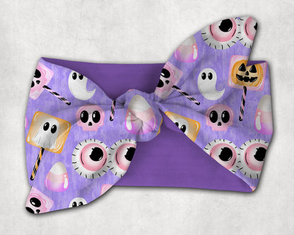 Spooky Pastel Candy seamless pattern