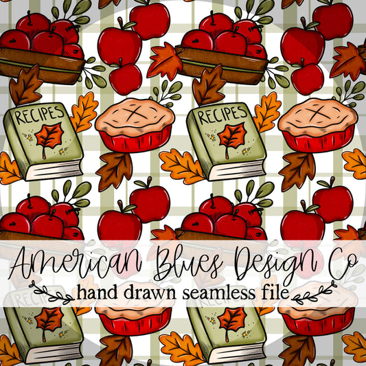 Apple Pie seamless pattern