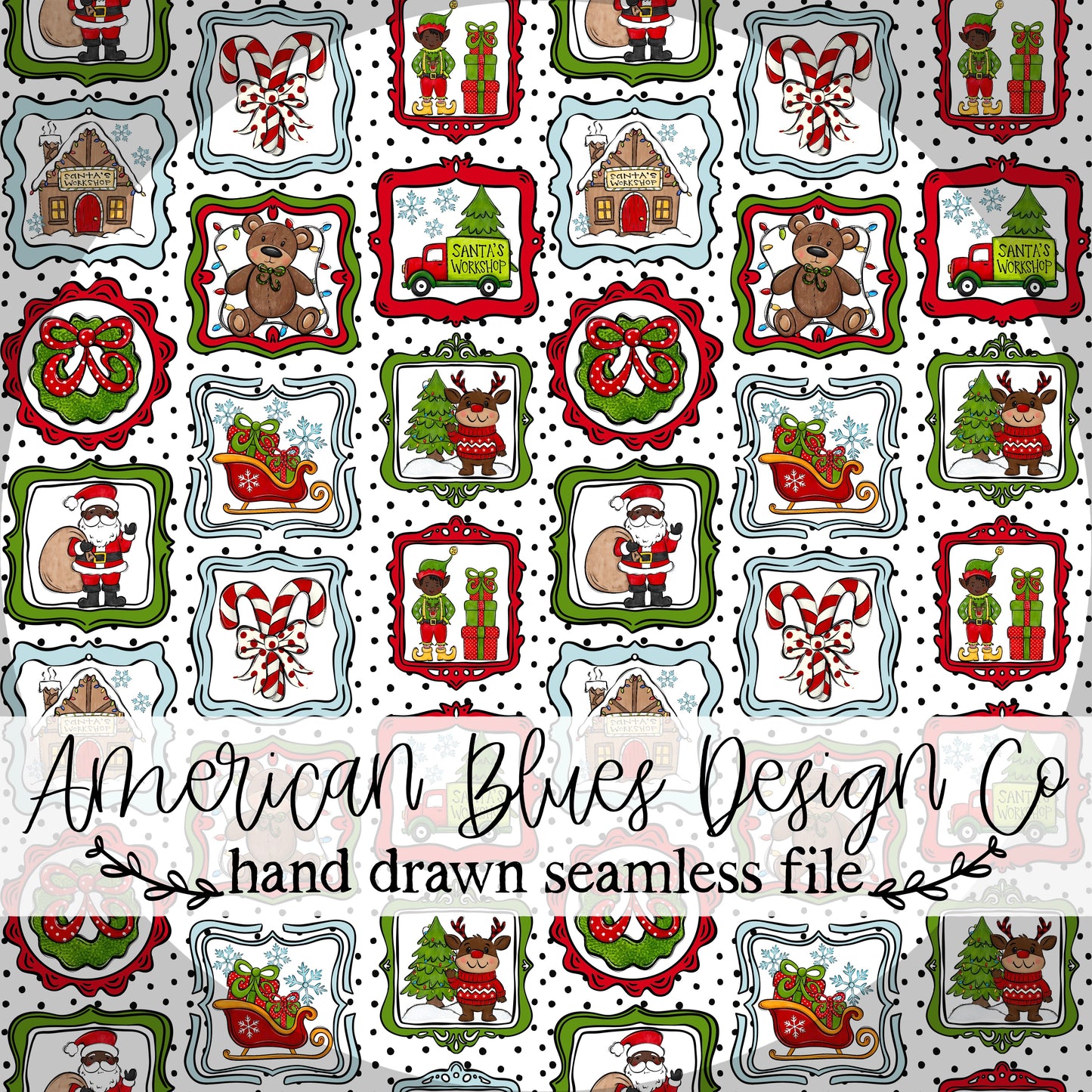 Santa’s Workshop 3 skin tones seamless