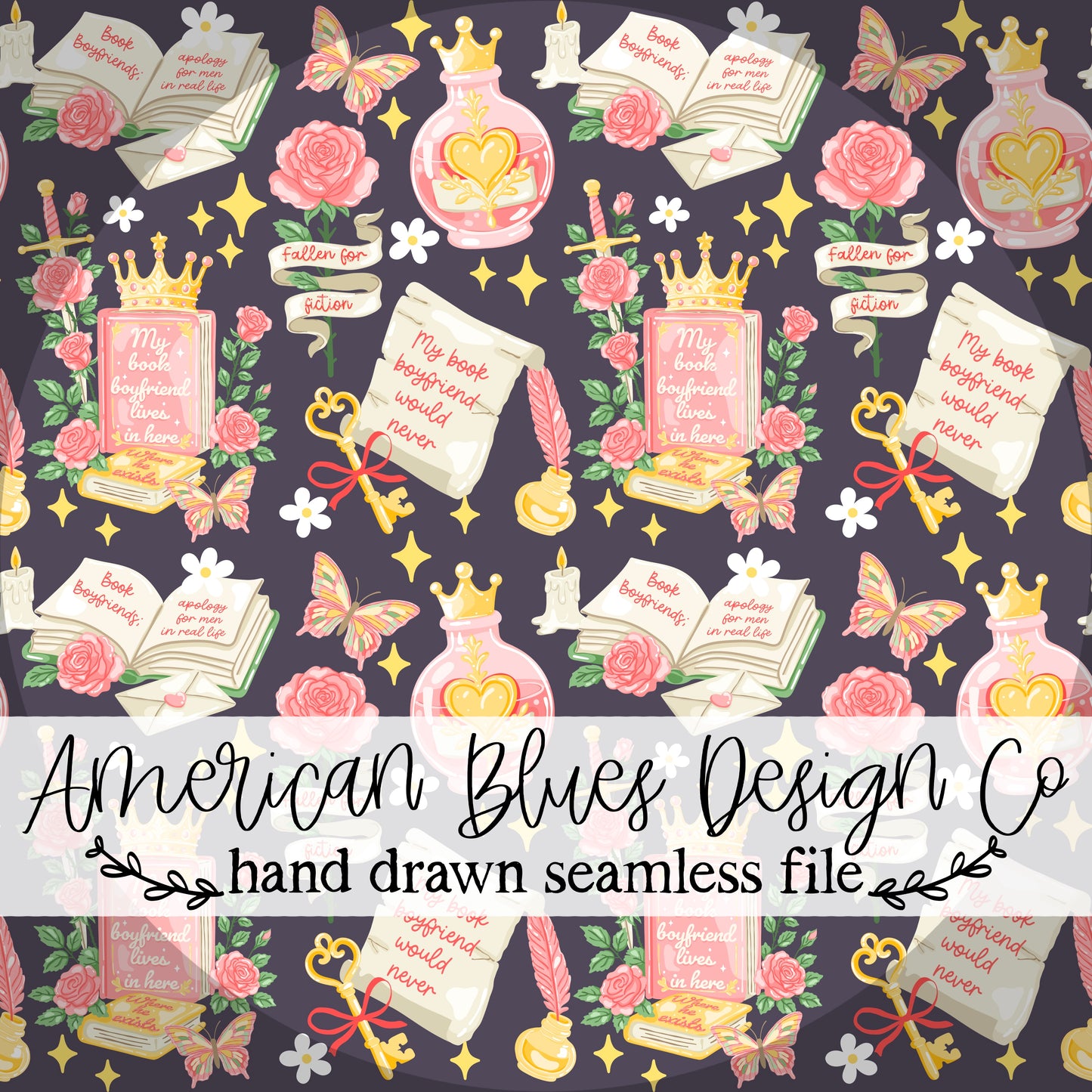 Fantasy Book Boyfriend  seamless