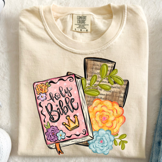 Bible & Cross Florals
