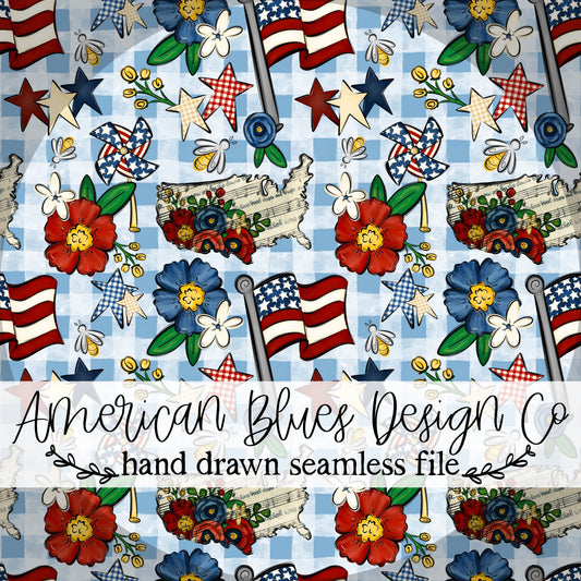 America the beautiful seamless