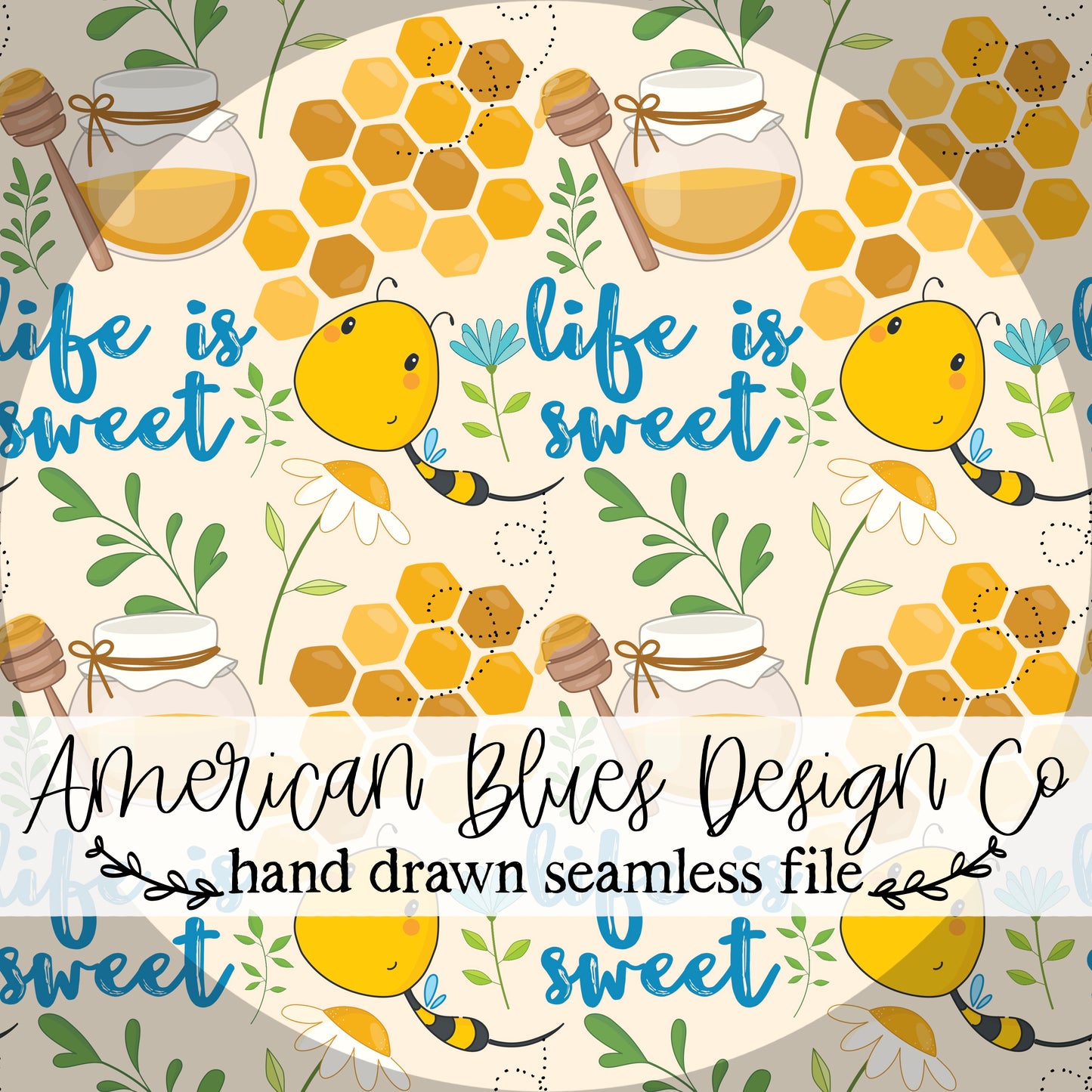 Life is sweet bee seamless