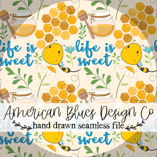 Life is sweet bee seamless