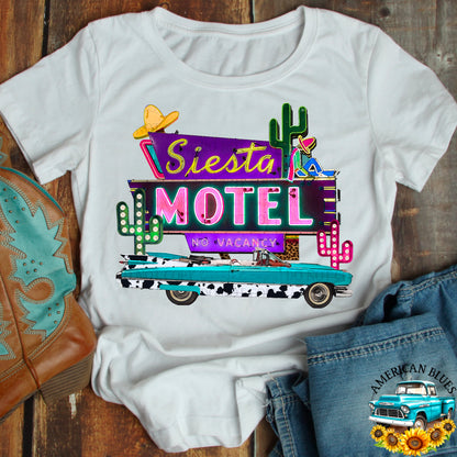 Siesta Motel Digital Design | American Blues Designs