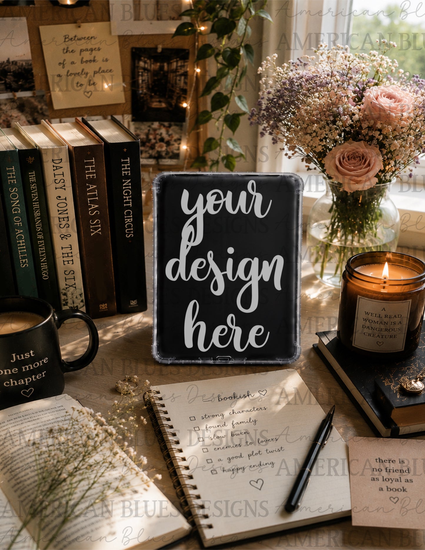 Light Cozy 3 Kindle case mockup