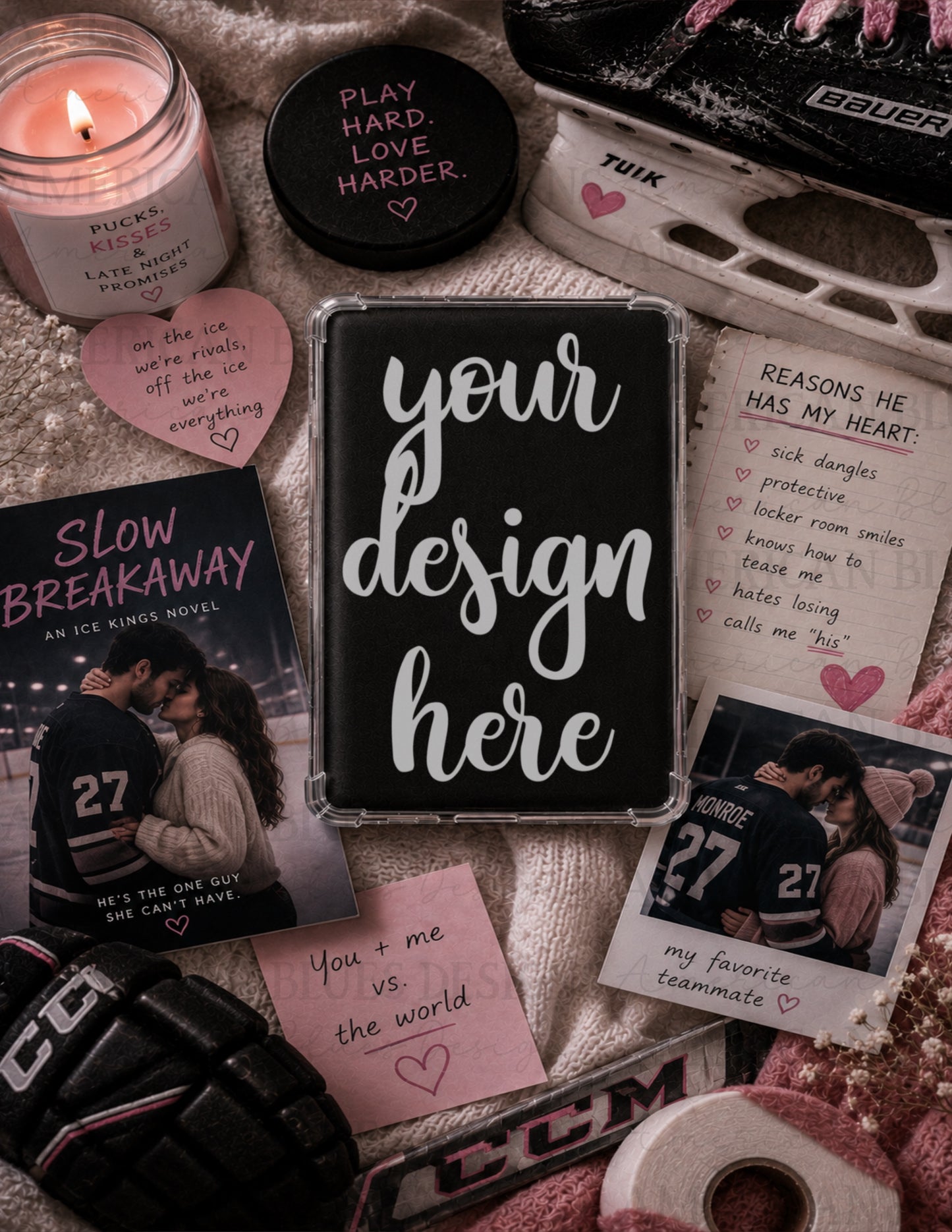 Hockey Romance 2 Kindle case mockup