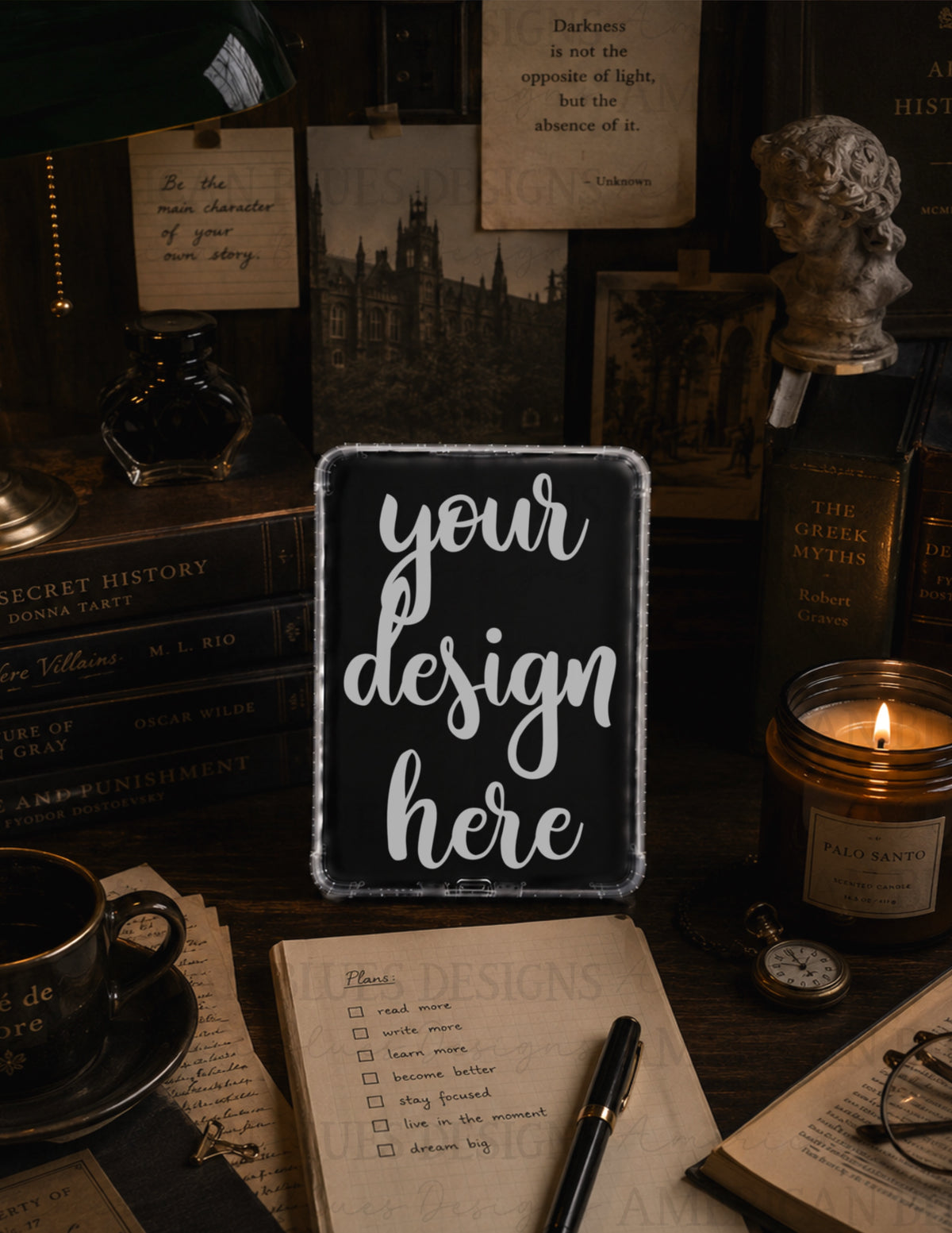 Dark Academia 1 Kindle case mockup
