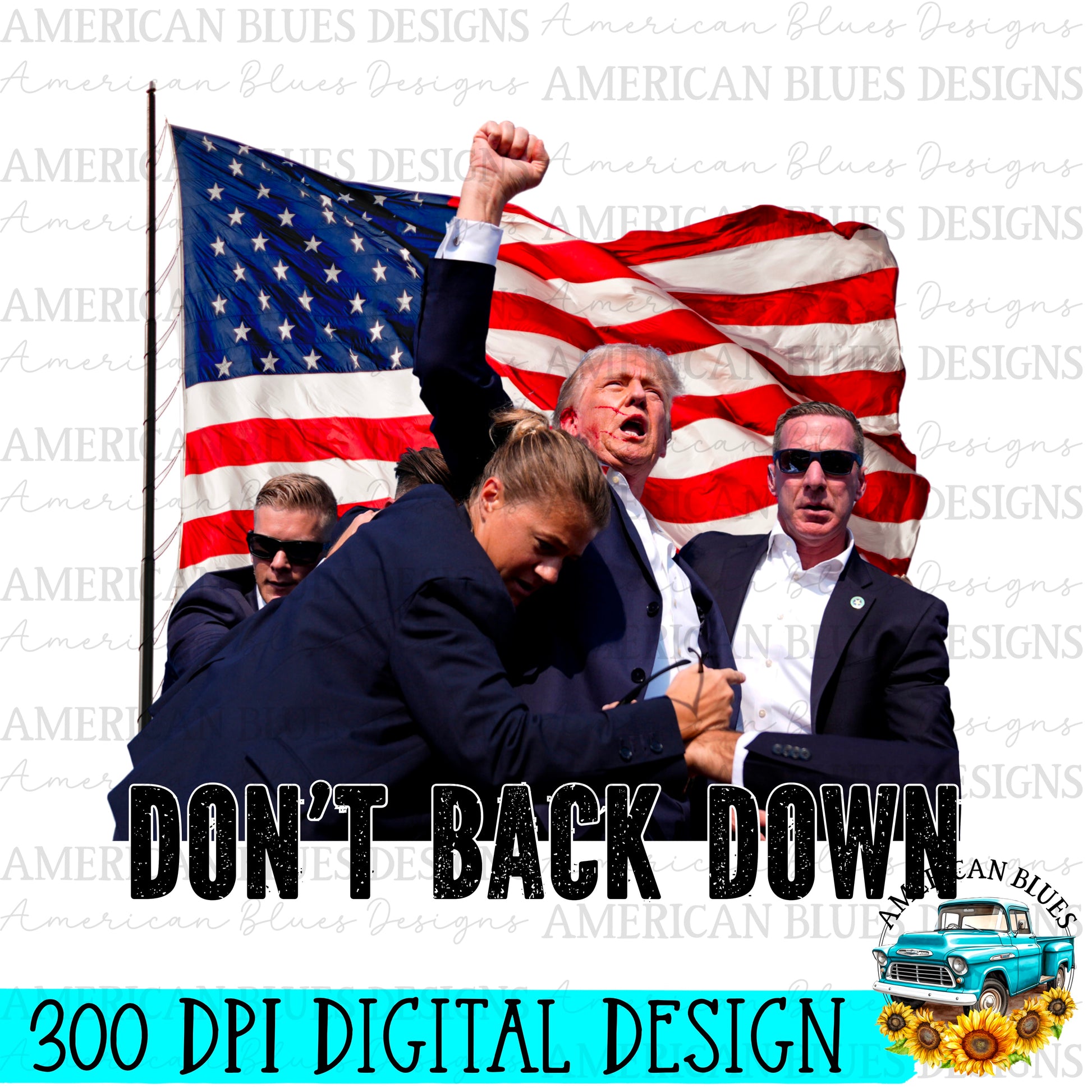 Trump 2024 Digital Design | American Blues Designs