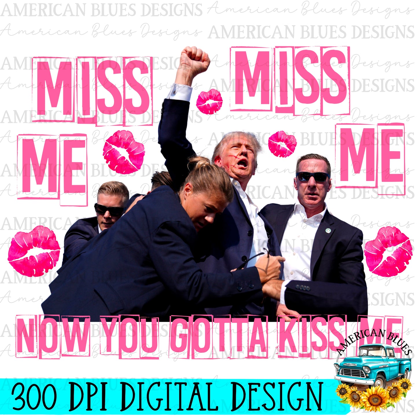 Trump 2024 Digital Design | American Blues Designs