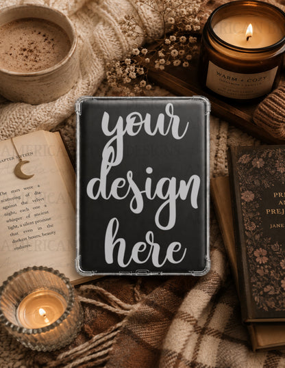 Cozy 1 Kindle case mockup