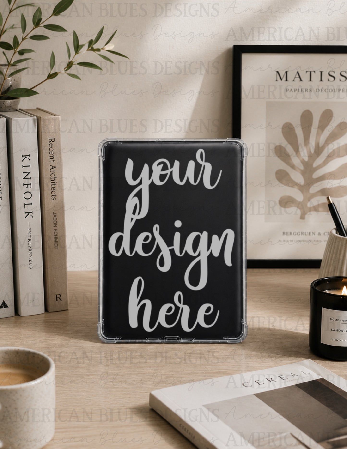 Minimal 2 Kindle case mockup