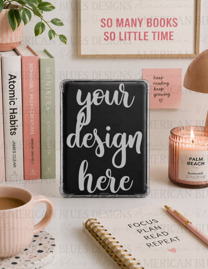 Cozy Minimal 1 Kindle case mockup