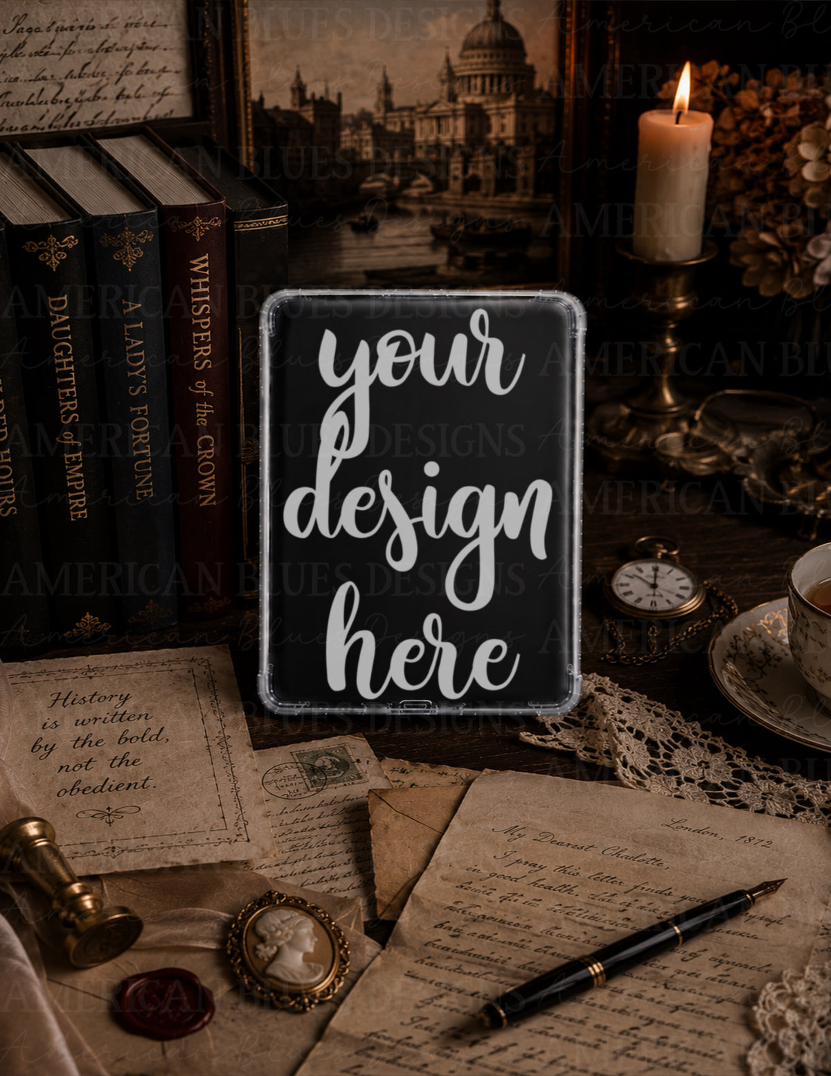 Dark Academia 2 Kindle case mockup
